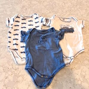 18Mos by Blue and White Kids One Piece Set of 3